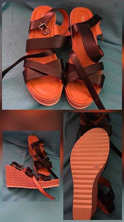 Damenschuhe: Blockabsatz Sandalen, gebrauchte und neue, 39 – Gebraucht aus St. Gallen von reb_955g 2