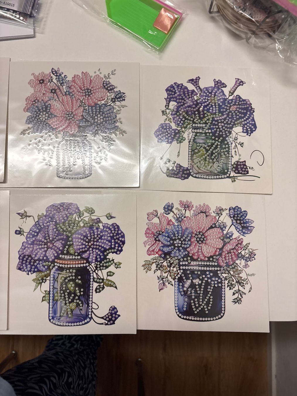 Bastelsets: Diamond Paiting Karten Blume 🌷 – Neu (gemäss Beschreibung) aus Amriswil von SCHLOSSGEISTLI 2