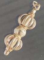 ilber-Anhänger Dorje (Vajra) mit sanftem Klang | Handarbeit