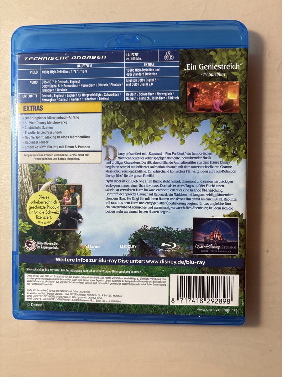 Alle DVDs: Rapunzel - Blu-ray-Top Zustand! – Gebraucht aus Ruswil von Slivio_ 1