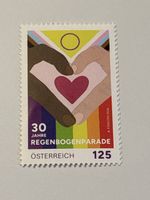 Briefmarke Österreich 30 Jahre Regenbogenparade LGBT+