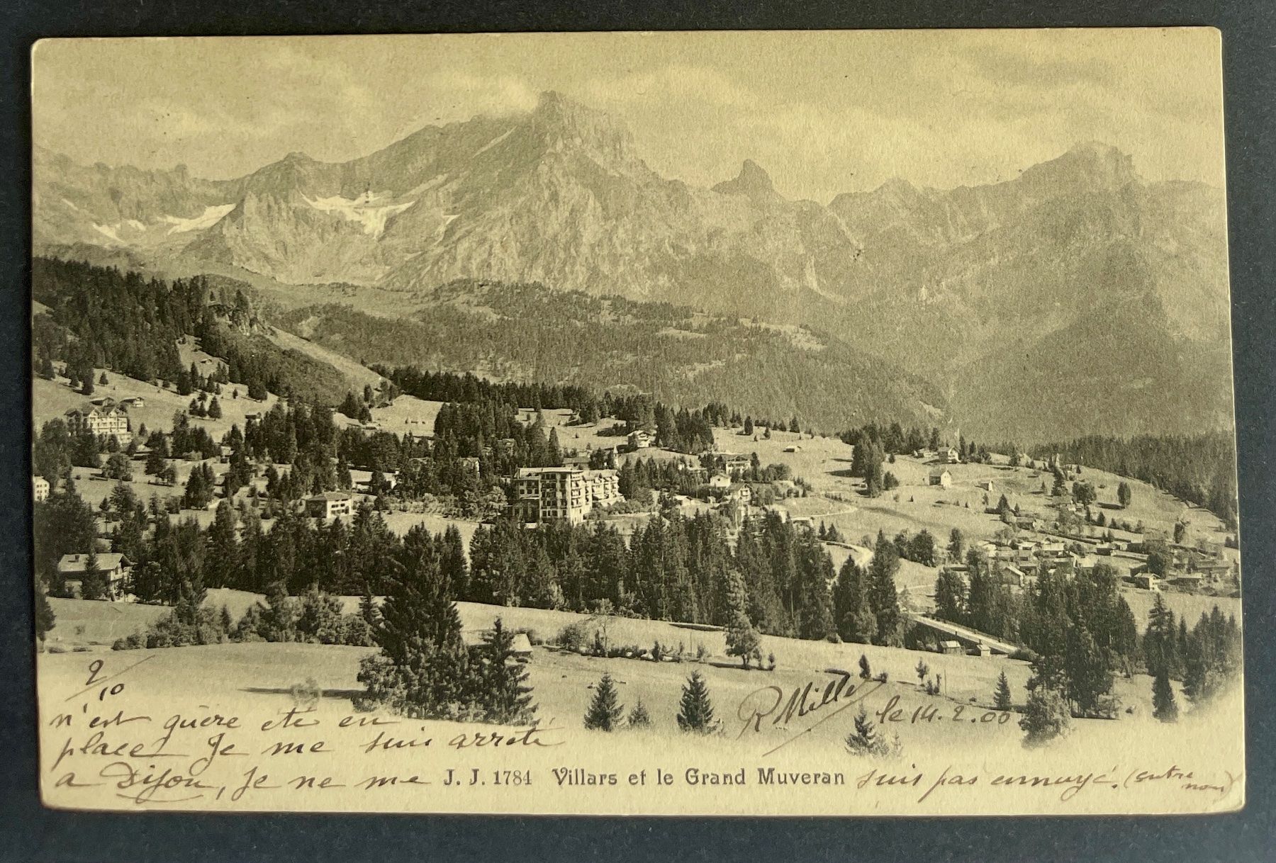 Ansichtskarten: VILLARS & LE GD MUVERAN 1906 – Gebraucht aus Lutry von Ediego