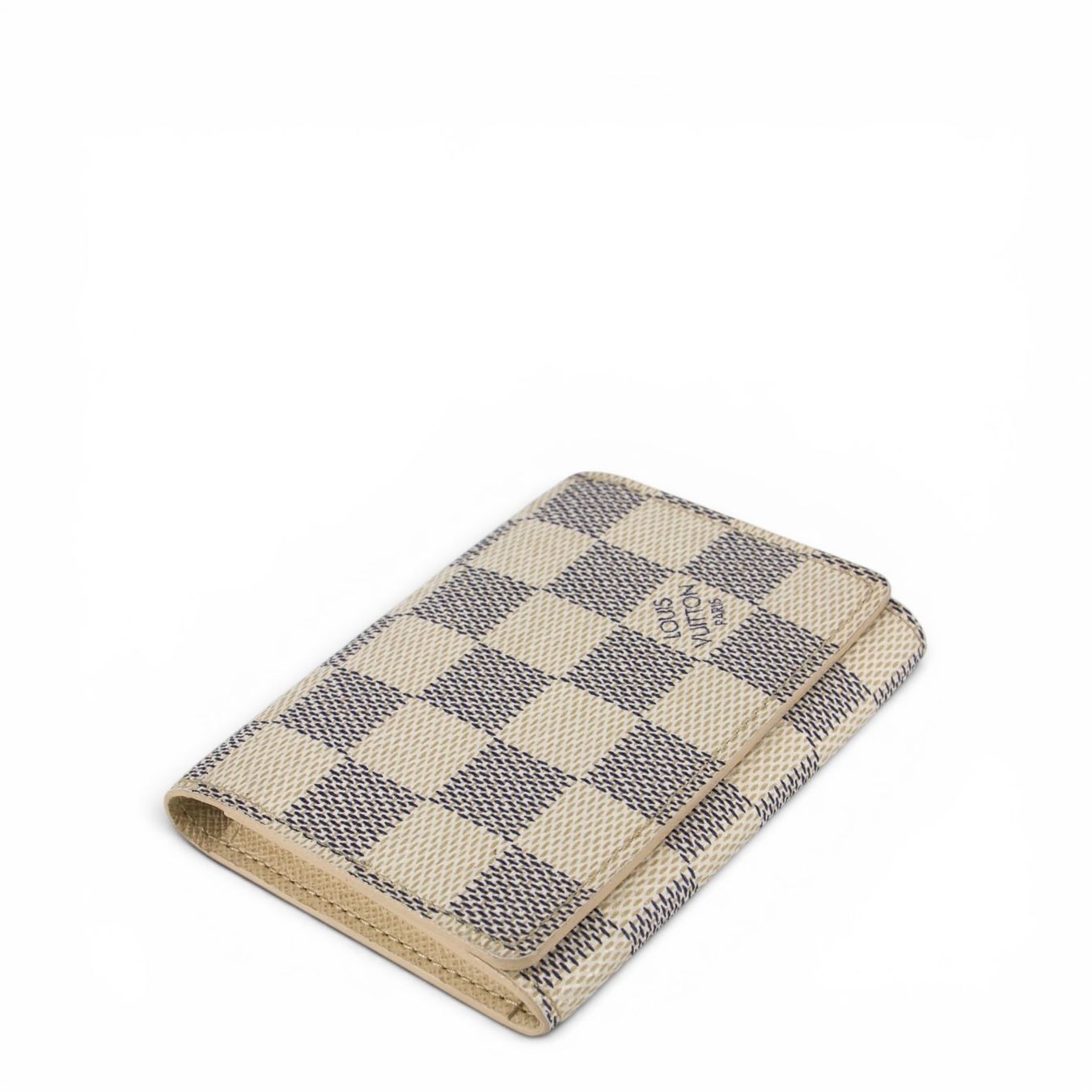 Louis Vuitton Portafogli: Louis Vuitton Envelope carte de visite Damier Azur – Usato da Binningen venduto da Designerlabels 4