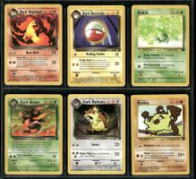 Vintage Pokémon Karten Team-Rocket EN 2000 Lot of 6