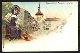 Litho Bern, Zeitglockenturm und Bernerin