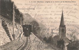 Montreux VD Bahn Montreux Glion historische Bahn