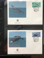 WWF Färöer 1990 Wale Satz illustrierte Ersttagsbriefe