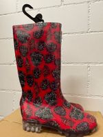 Gummistiefel/Regenstiefel mit Totenköpfen/Neu/OVP