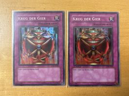 Yu-Gi-Oh Krug der Gier [Fallenkarte] 2x Oldschool LON-G047