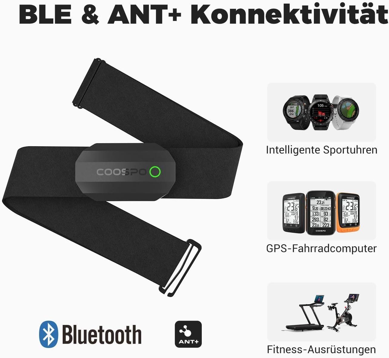 Attrezzature mediche: Brustgurt Herzfrequenzmess Sensor ANT+/Bluetooth – Nuovo e nell'imballaggio originale da Geneve venduto da Titi2008 2