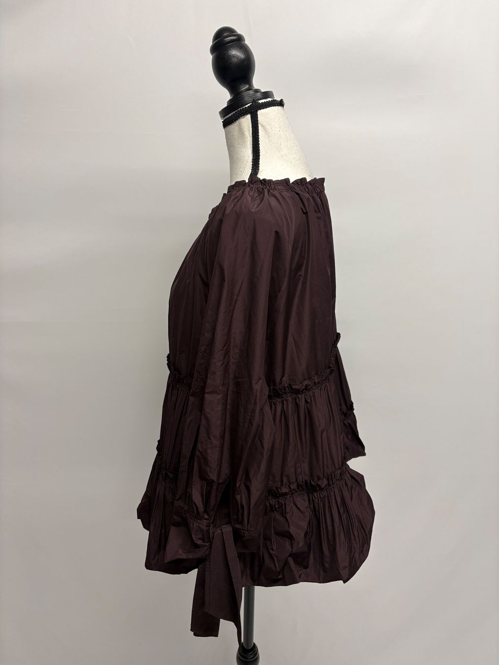 Odeeh Blusen: Odeeh extravagante Bluse 36 aubergine Raffungen – Neu (gemäss Beschreibung) aus Regensdorf von secondchancefashion 2