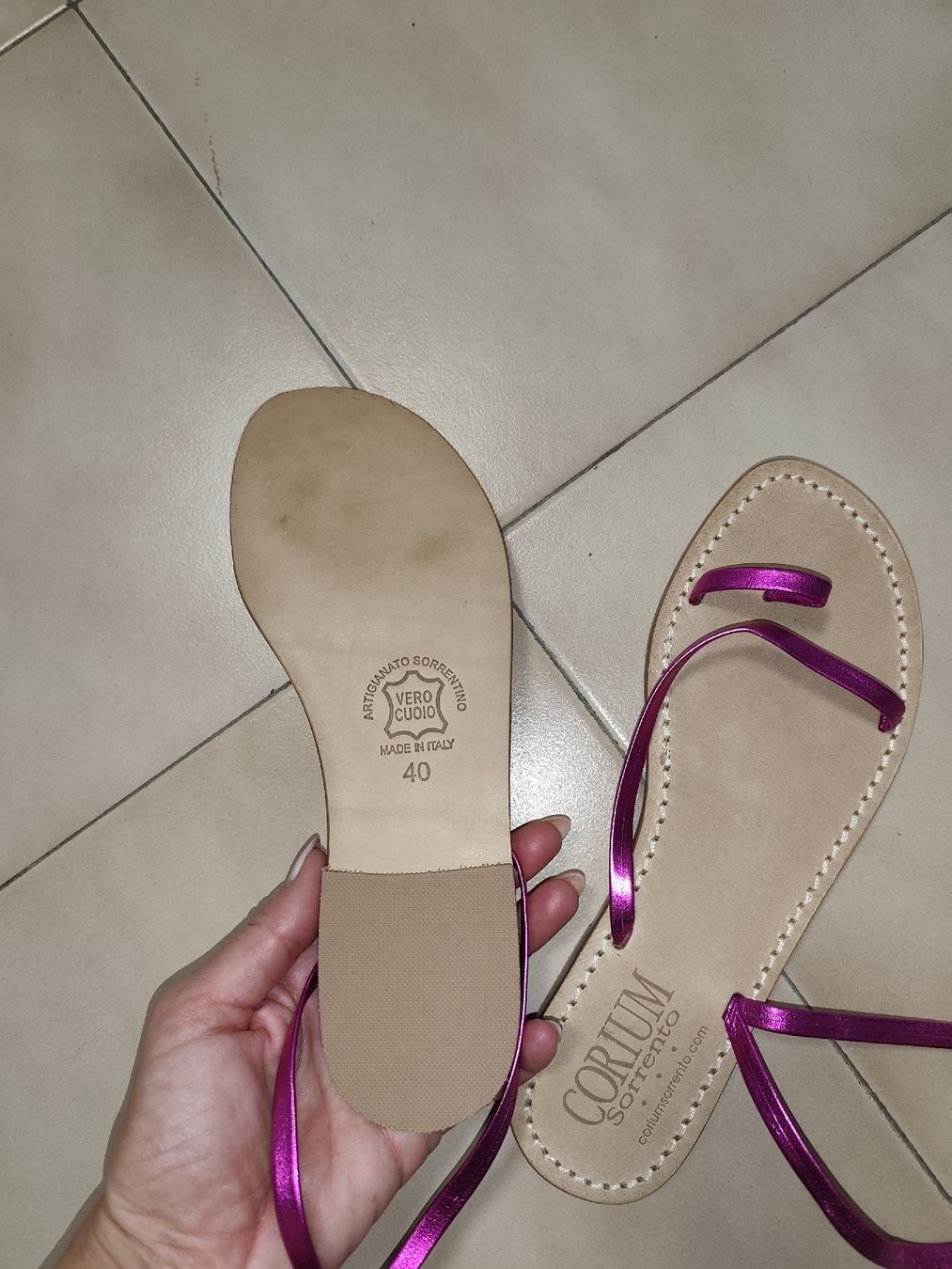 Scarpe da donna: Sandali vera pelle misura 40 – Nuovo (secondo la descrizione) da Coldrerio venduto da ivi_g8gb 3