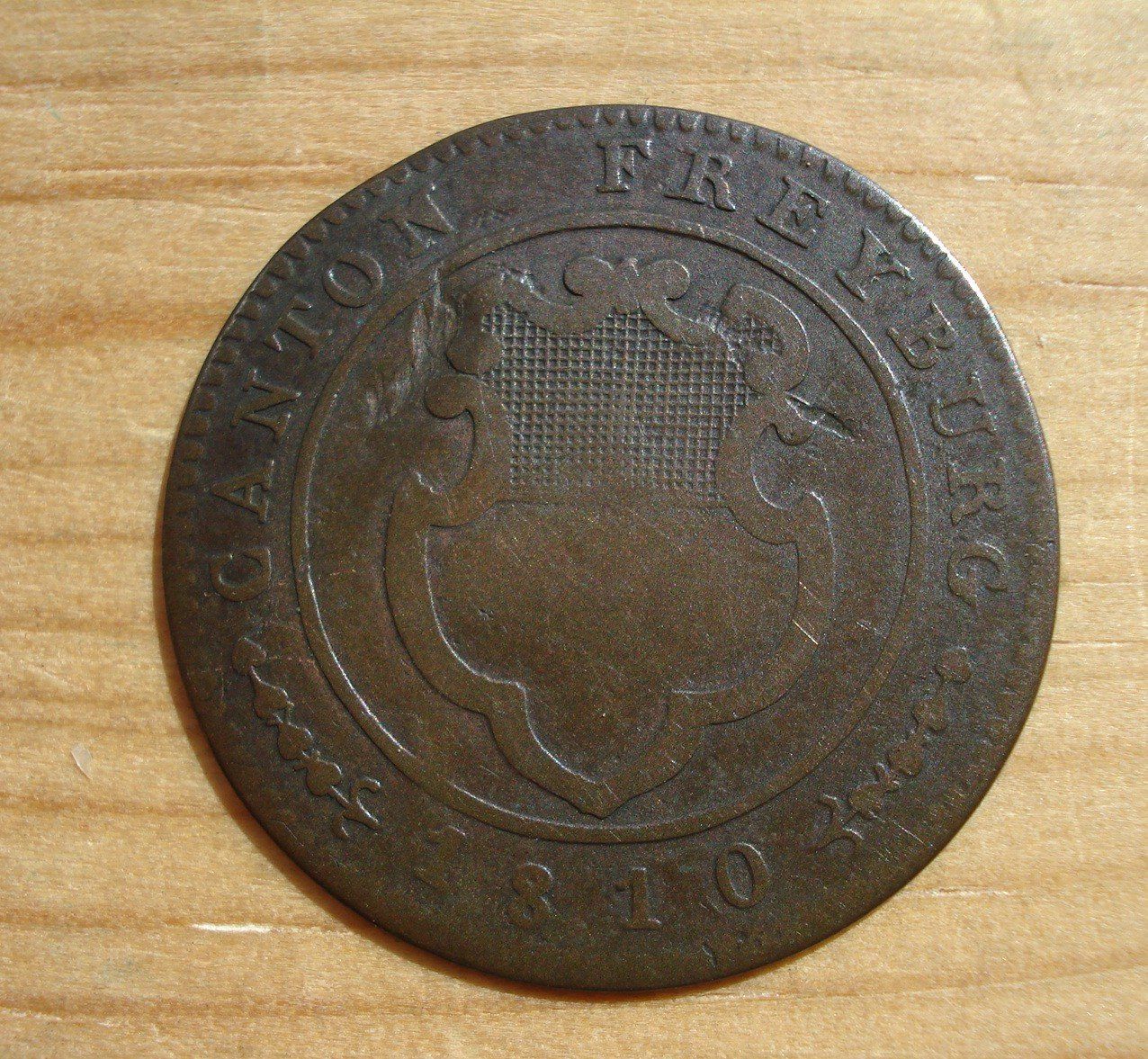 Tutti le monete: (D3) Freiburg Halbbatzen 1810 – Usato da Erlach venduto da Net-Coins