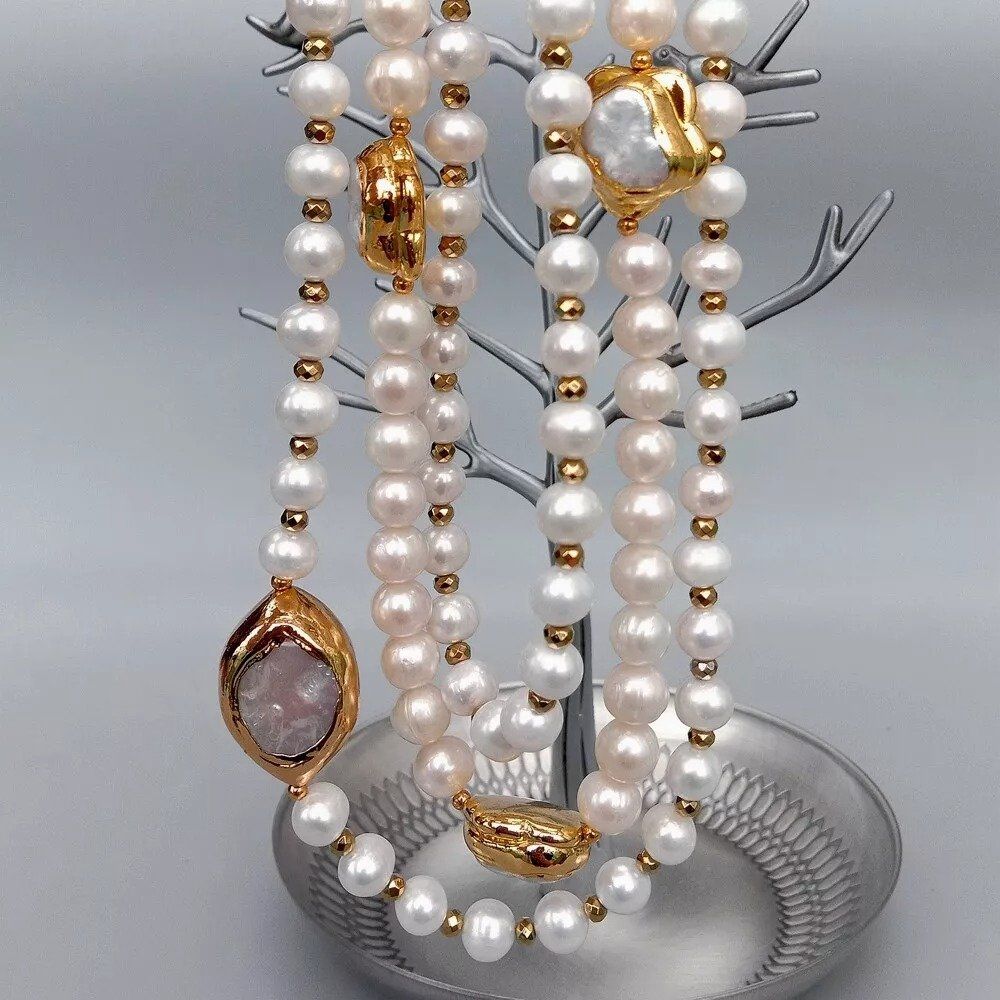 Catenine: Lua Halskette Perlen Kette Collier Perle Perlenkette Echt – Nuovo (secondo la descrizione) da Prilly venduto da ilyria73 2