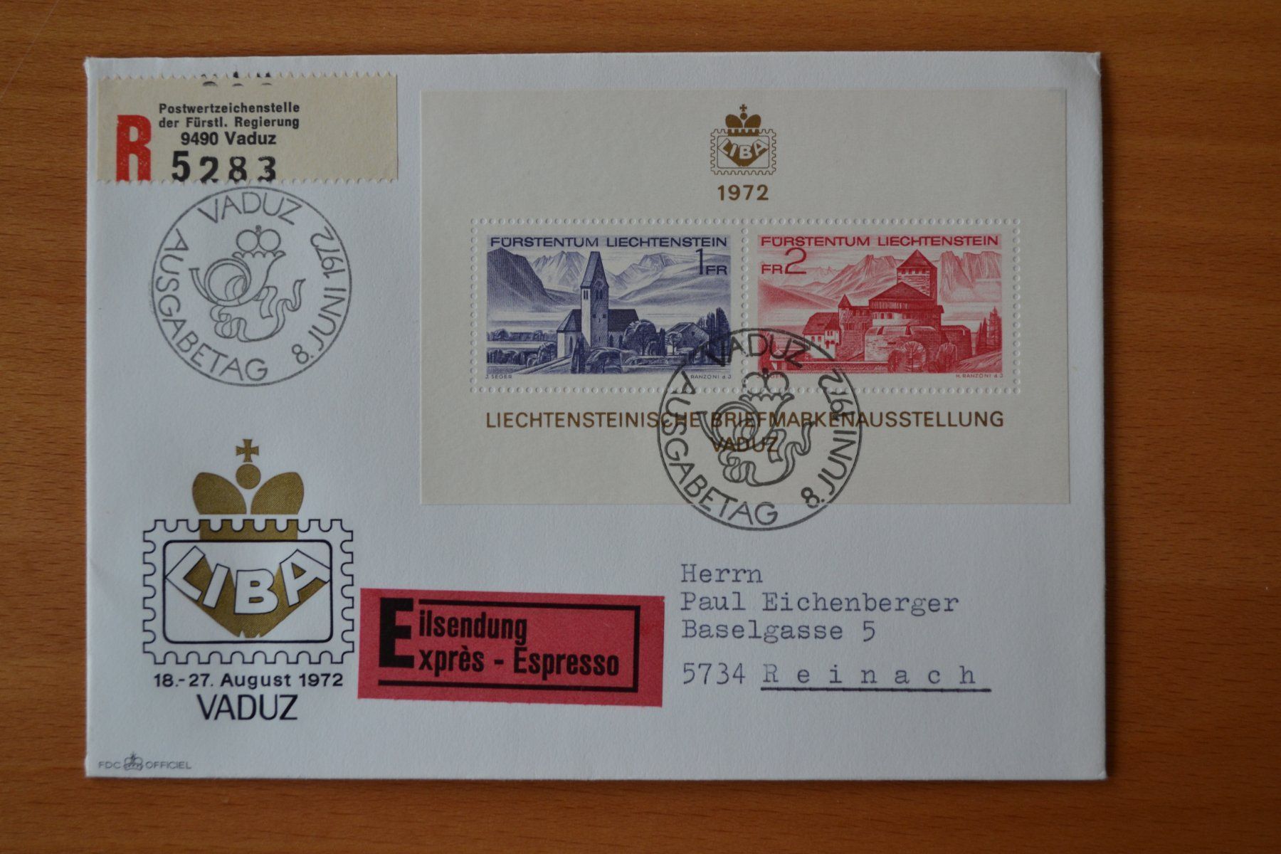 Alle Briefmarken: Brief FDC – Gebraucht aus Beinwil am See von kajak55