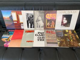 Schallplatten Lot 3: 12 Stück LPs Rock 70's