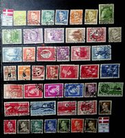 DANEMARK TIMBRES OBLITÉRÉS 1952-1961 /U925