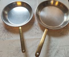 2 poêles en cuivre Spring, swiss made.