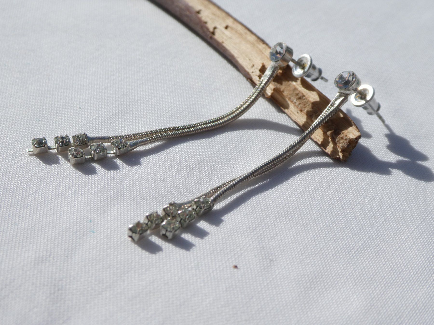 Orecchini pendenti & Orecchini a lobo: Ohrstecker mit Strass, Modeschmuck – Usato da Gattikon venduto da kaandooh 1