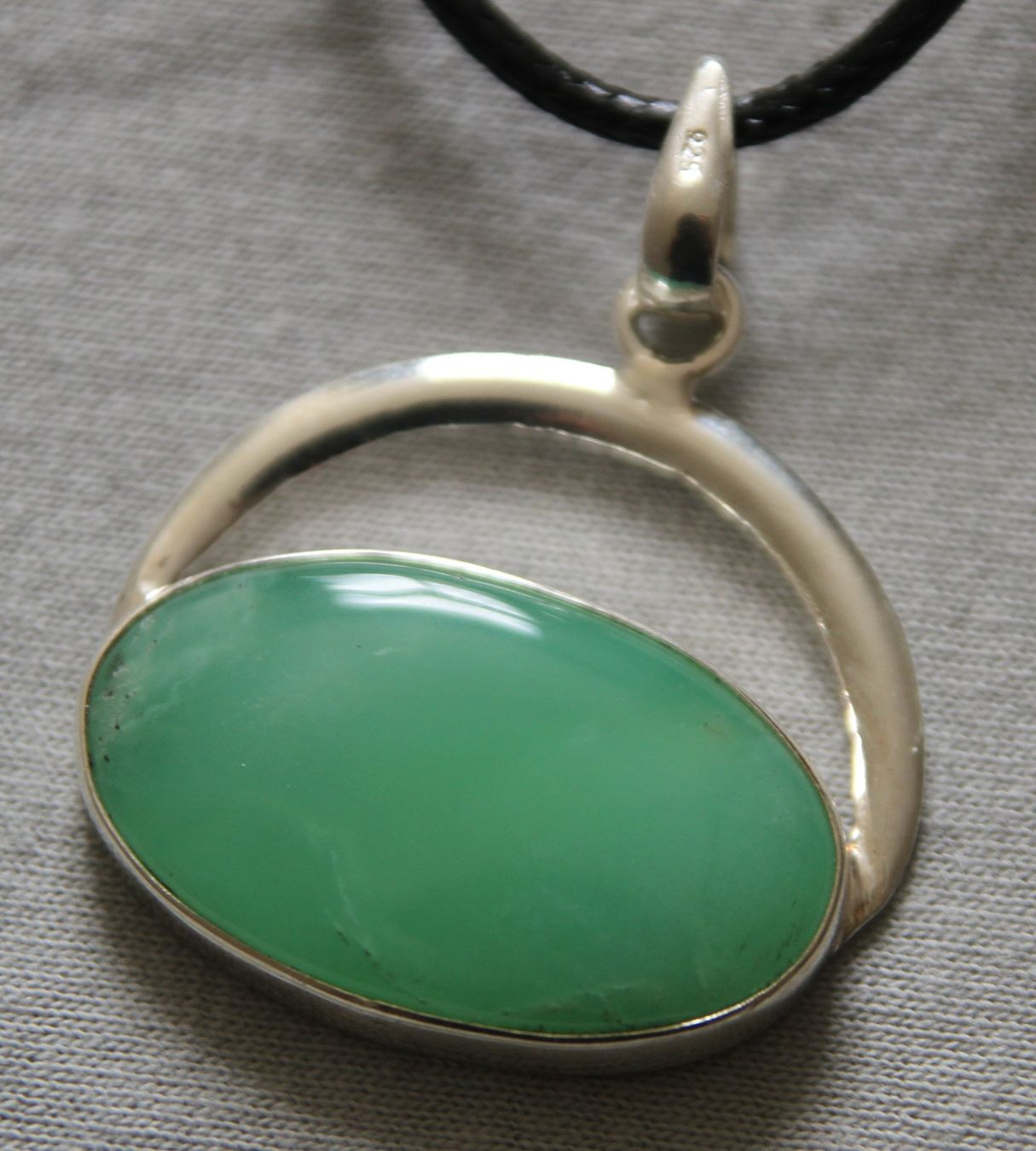 Ciondoli: NEU: Chrysopras Schmuck  Anhänger mit Kette – Nuovo (secondo la descrizione) da Matten b. Interl venduto da EdelsteineInterlaken