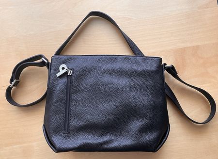 Ledertasche Damen schwarz MAXIMA MILANO, Made in Italy