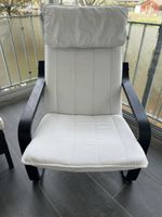 Ikea Poäng Sessel Weiss/Schwarz