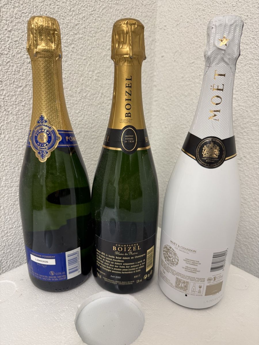 Vino: Champagner-Set: Moët Ice, Boizel, Pommery – Nuovo (secondo la descrizione) da Goldach venduto da Messerguru 4