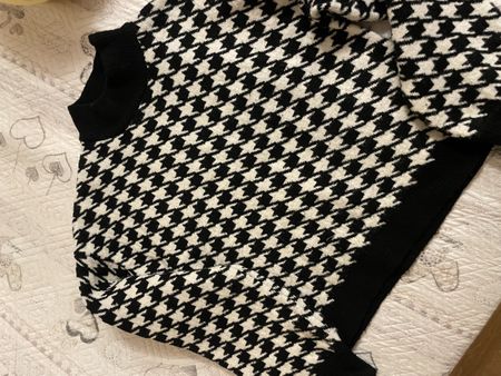 Strickpullover Hahnentrittmuster, Gr. S, Top Zustan