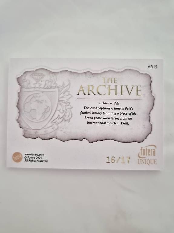 Carte collezionabili: Futera Pelé Patch Matchworn Brasilien /17 – Usato da Seon venduto da Passion4SoccerCards 1