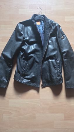 Hugo Boss Herren Lederjacke, Top Zustand, Grösse 52