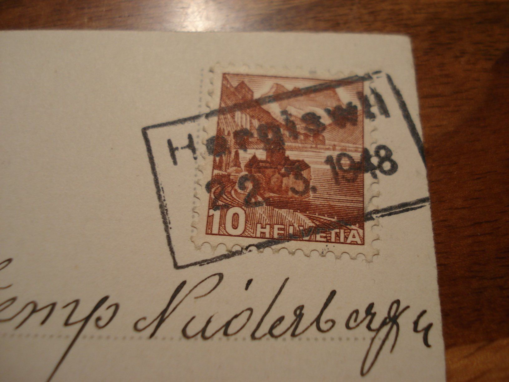 Tutti i francobolli: Osterkarte 1948, Eckstempel Hergiswil – Usato da Niederwil AG venduto da morostahu 1