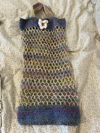 Vintage Boho Häkeltasche Einkaufstasche Netzbeutel