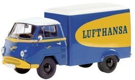 Tempo Matador Kastenwagen 1955-1963 blau / gelb / weiss 1:43