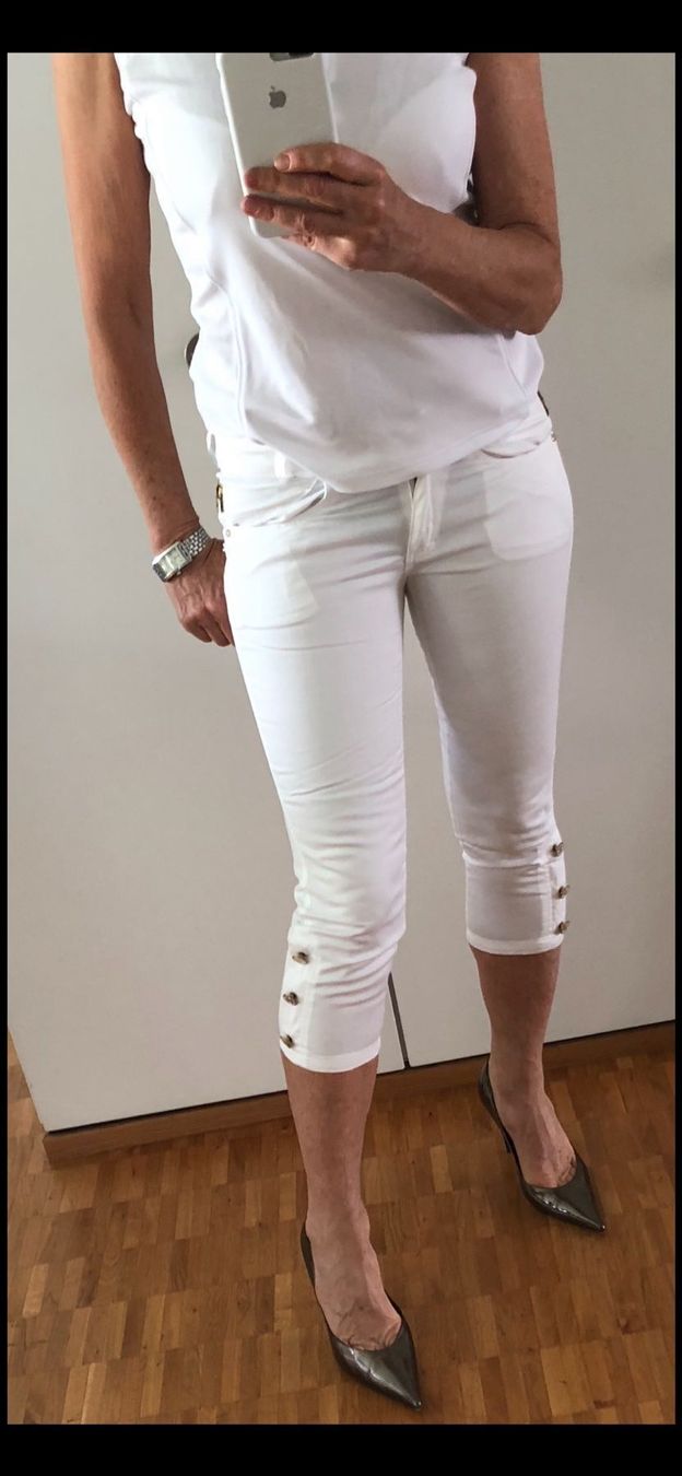 Roberto Cavalli Hosen: HOSE Roberto Cavalli Weiss Capri-hose – Neu (gemäss Beschreibung) aus Adliswil von Jessik0 8