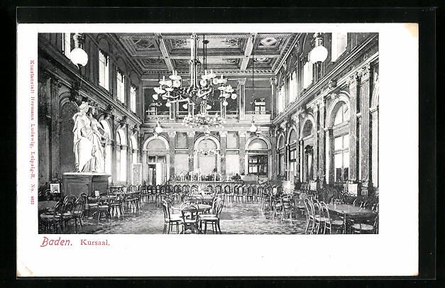Cartoline postali: AK Baden, Kursaal – Usato da Berlin venduto da bartko-reher