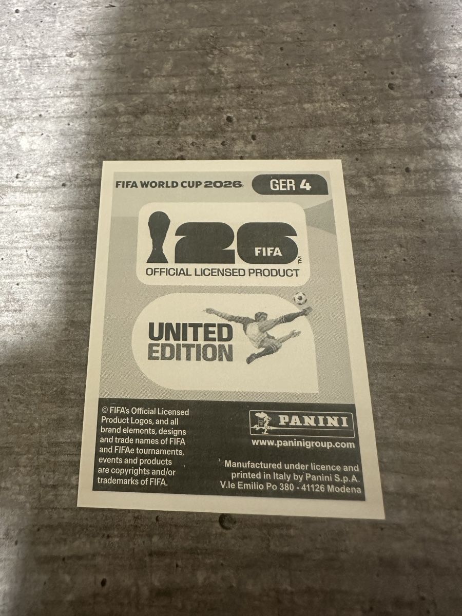 Panini Carte collezionabili: GER 4 , FIFA WORLD CUP 2026 PANINI – Nuovo (secondo la descrizione) da Frauenfeld venduto da 1PegPeg1 1