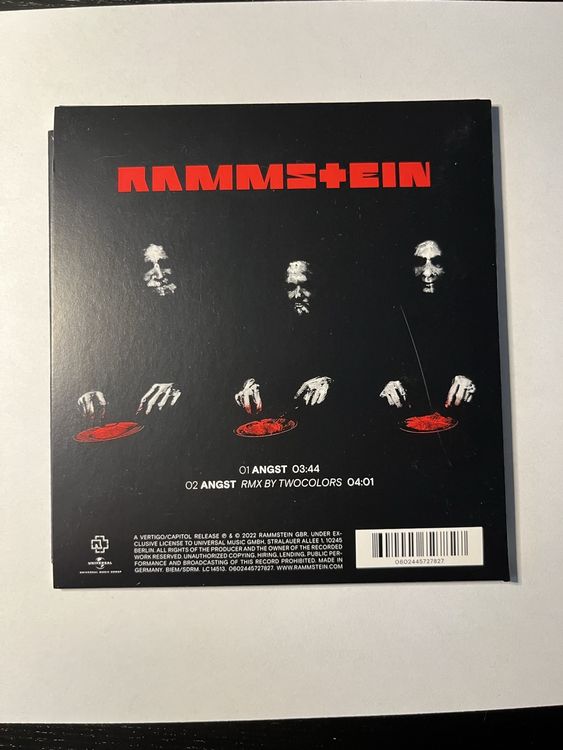 Rammstein Angst Single (Gebraucht) in St. Gallen für CHF 10 – mit ...
