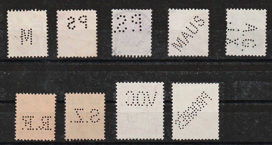 Tous les timbres: verschiedene Perfins – D'occasion à Jegenstorf par Wintersport