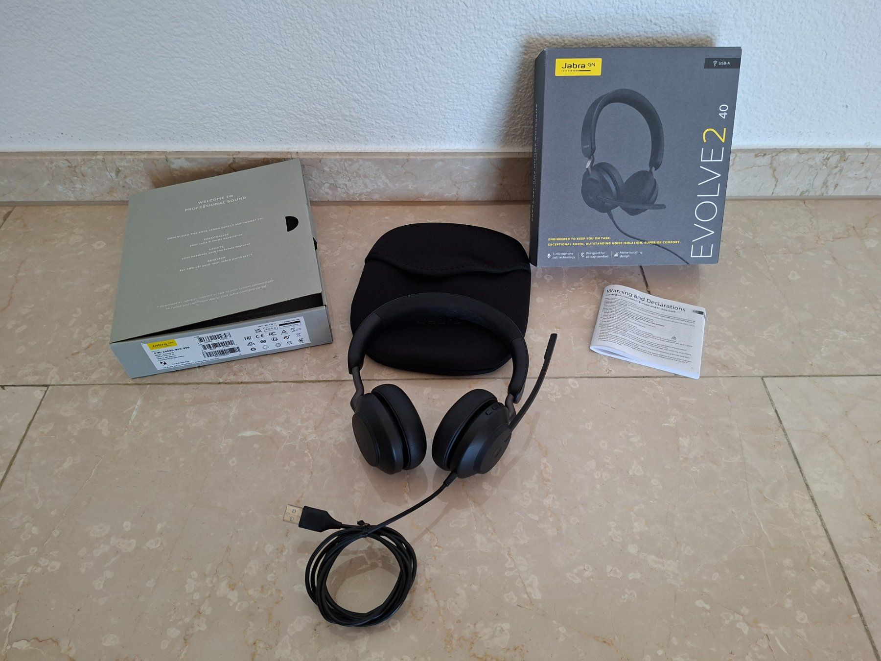 Jabra Cuffie: Jabra Evolve2 40 SE MS Stereo Headset (USB-A) – Usato da Therwil venduto da reiviloregne