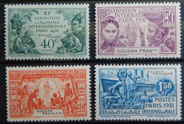 Sudan Franz. Kolonie Kat. 101-104 * 1931