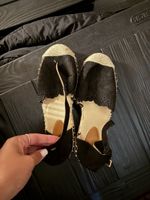 Sommerliche Espadrilles, Schwarz, Grösse 37 - Top Zustand