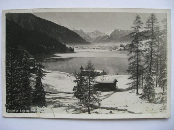 Ansichtskarten: AK  Davoser See im Winter – Gebraucht aus Gundetswil von Egro01