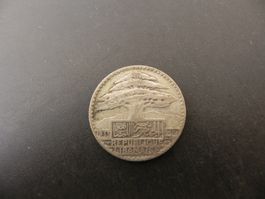 Libanon 25 Piastres 1933 Silber 5 g