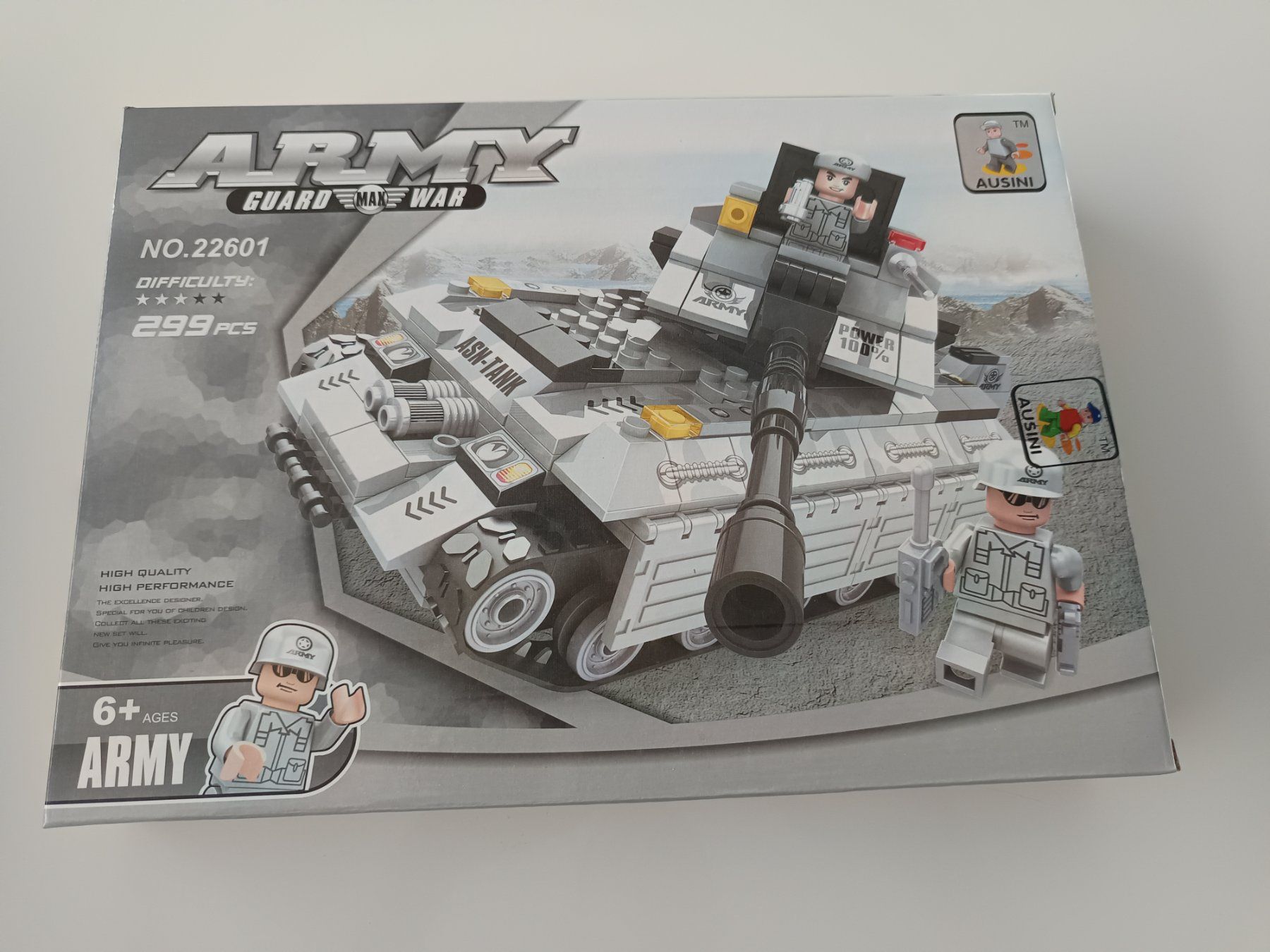 Giocattoli: Neues AUSINI Panzer Baustein Set – Nuovo e nell'imballaggio originale da Rüthi (Rheintal) venduto da Balty