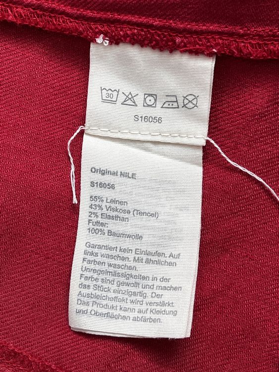 Nile Giacche: Nile Collection Leinen-Blazer, Gr. S, Top Zustand, Rot – Usato da Zürich venduto da Kleanthy 3