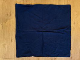 Dunkelblauer Kissenbezug aus Baumwolle, 62x62cm