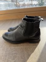 Base London Stiefeletten, Leder, Gr. 44, Schwarz, gebraucht
