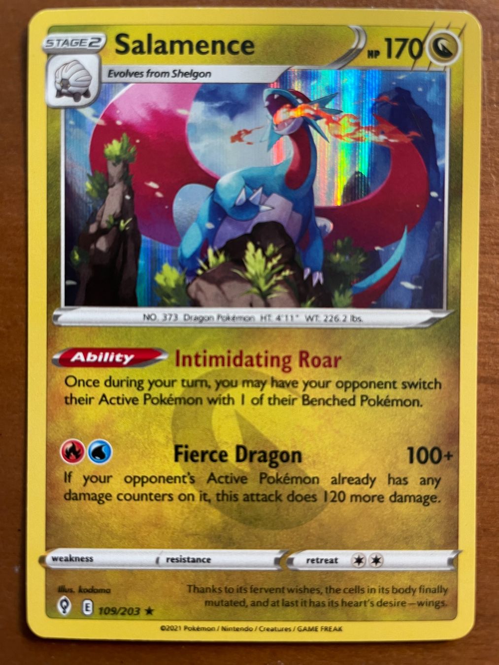 Pokémon Carte collezionabili: Pokemon Salamence Holo (Versand gratis) – Nuovo (secondo la descrizione) da Chur venduto da Angerson