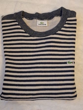 Pull Lacoste rayé, taille xs