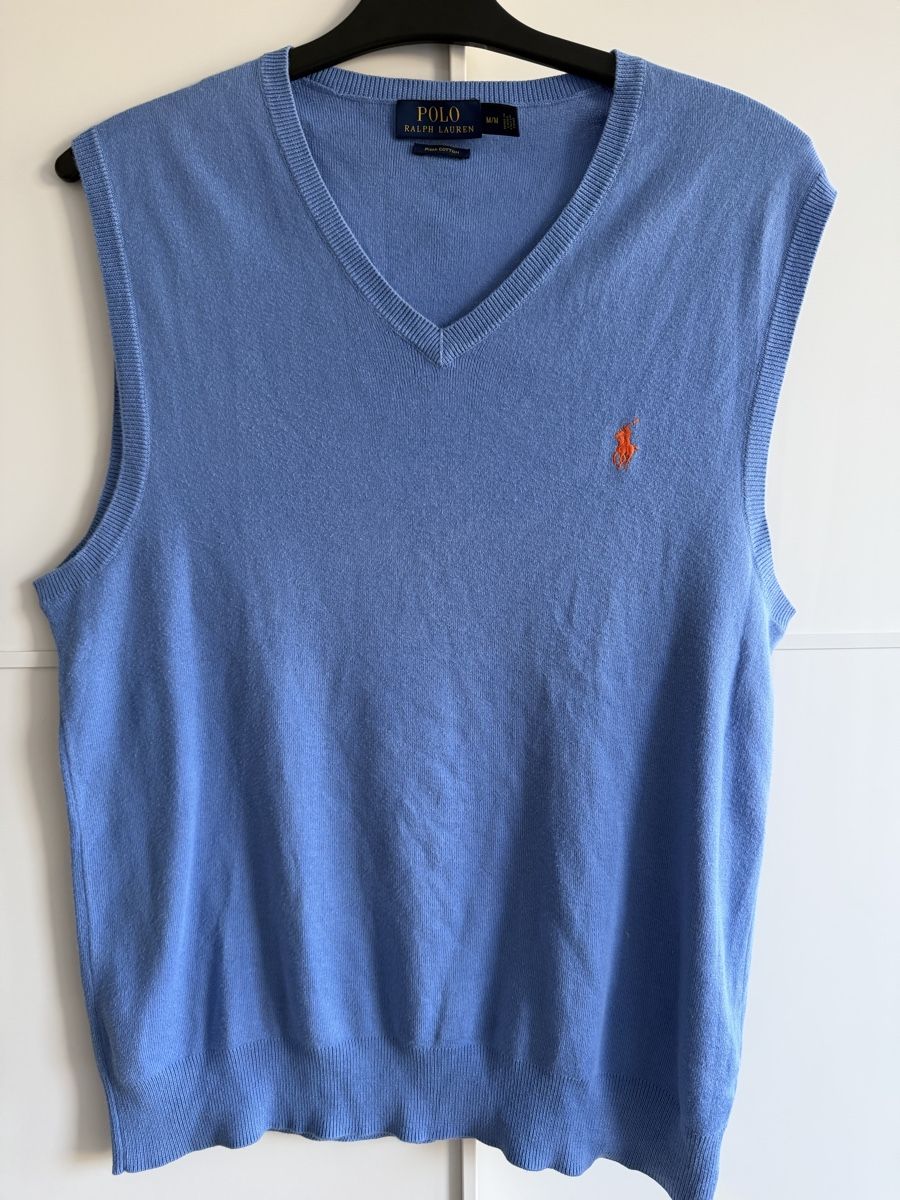 Ralph Lauren Gilet & Giacche: Polo Ralph Lauren Herren Weste, Gr. M, Hellblau – Usato da Winterthur venduto da marisole4